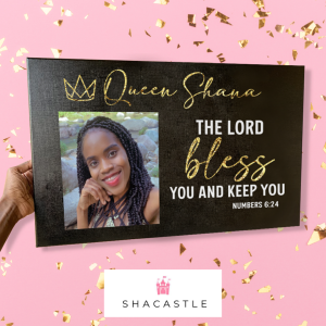 The Lord Bless and Keep You – 40 x 60 – Custom Family Name and Photo Canvas